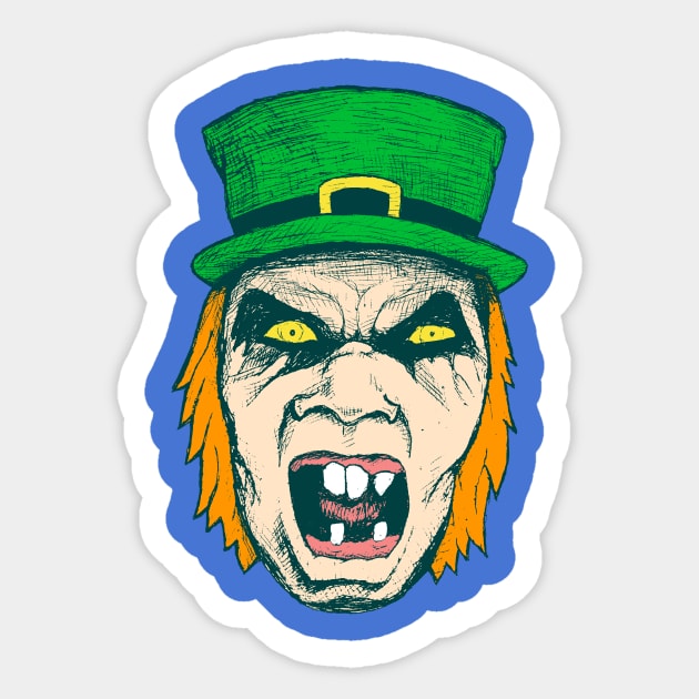 Zombie Leprechaun Sticker by AwePup